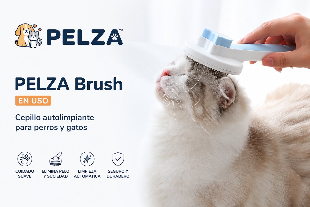 PELZA Brush™, cepillo para retirar el pelo suelto de tu mascota